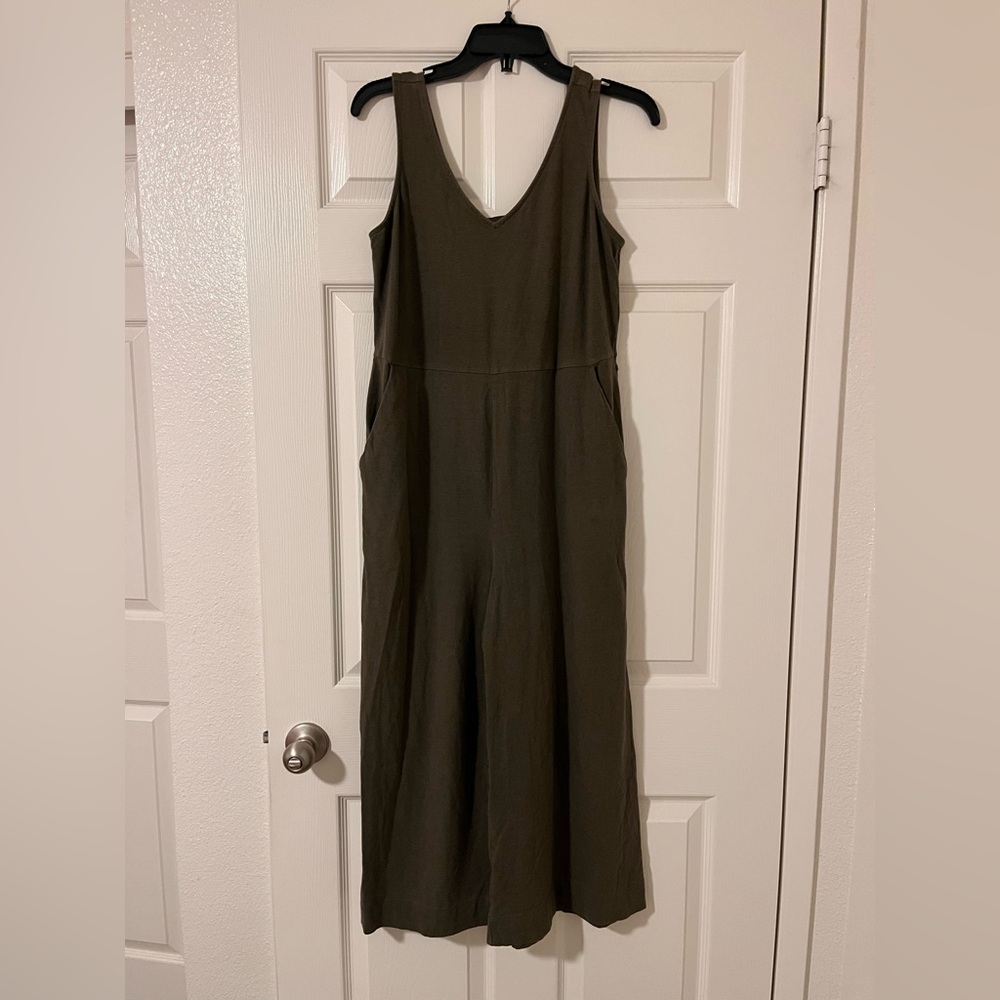 Idina Menzel Olive Green Jumpsuit